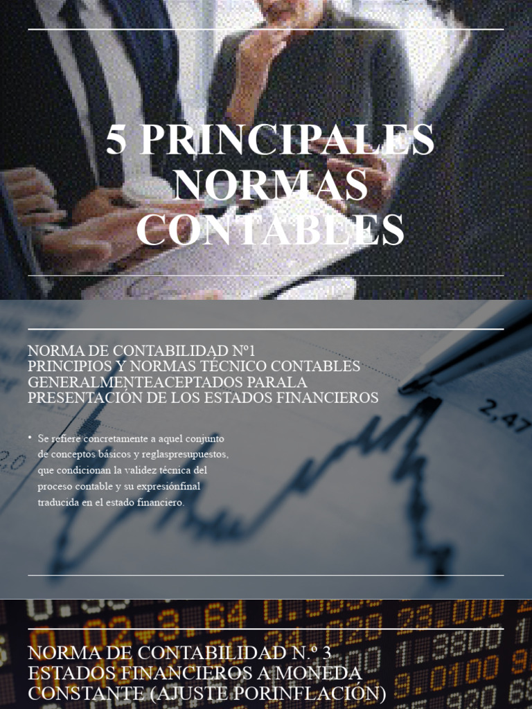 5 Normas Contables Esenciales | PDF