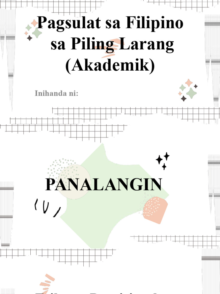 Aralin 1 (Kahulugan at Kalikasan NG Pagsulat) | PDF