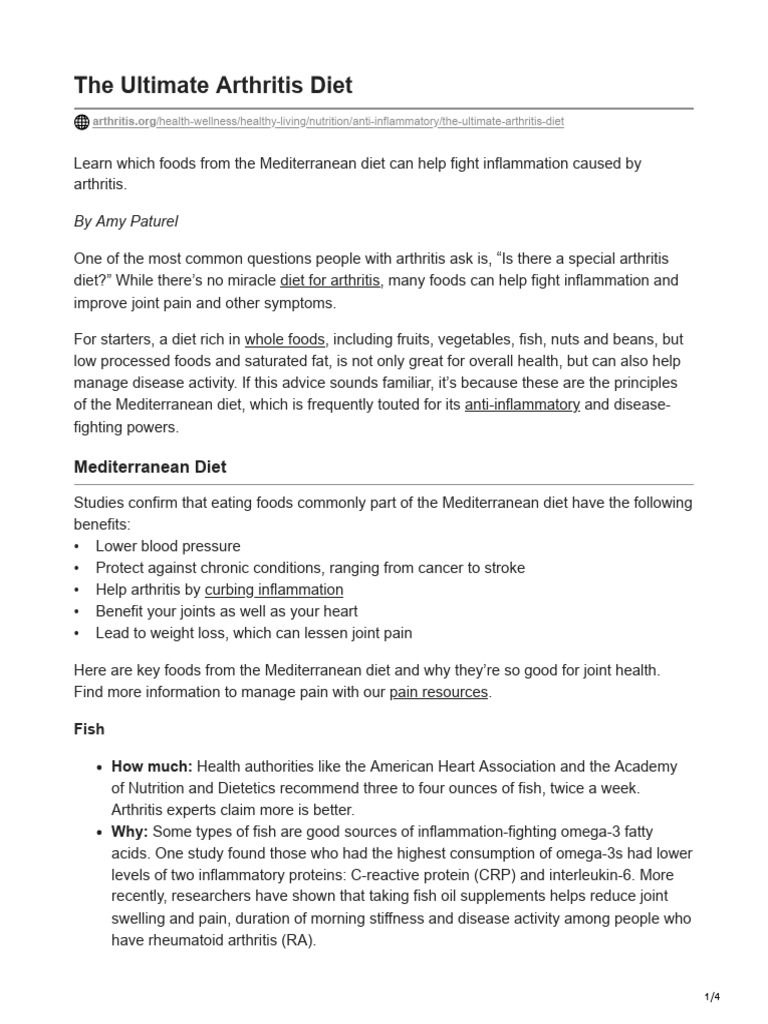 The Ultimate Arthritis Diet Download Free PDF Whole Grain Arthritis
