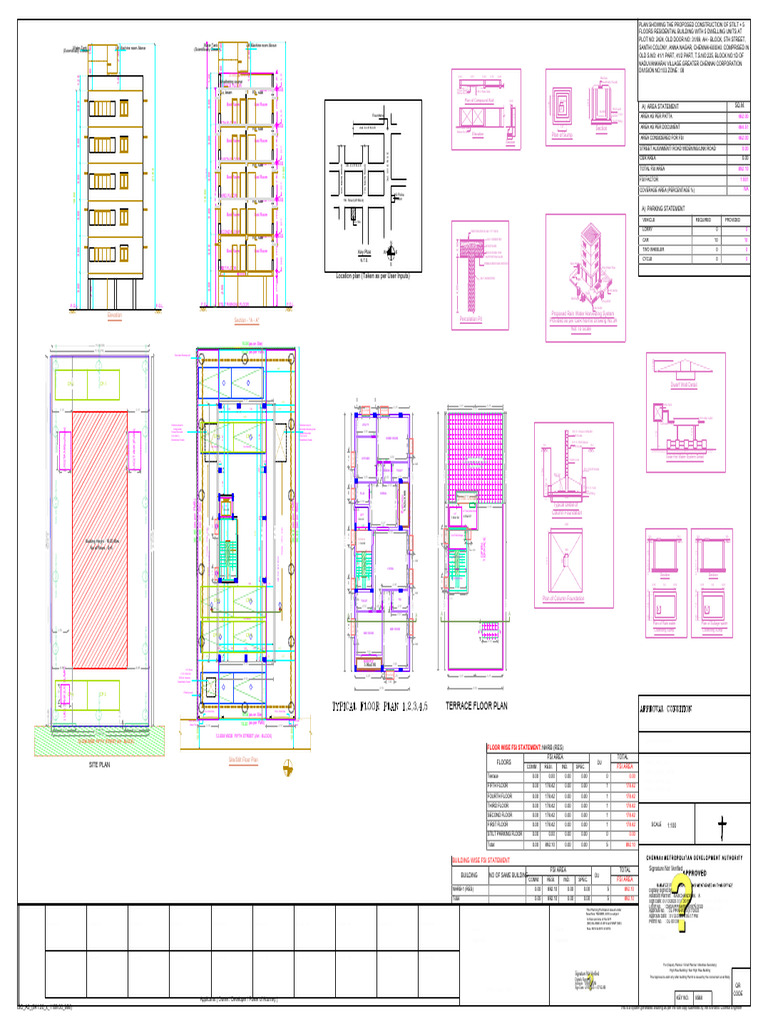 Chennai Residential Building Plan | PDF | Buildings And Structures ...