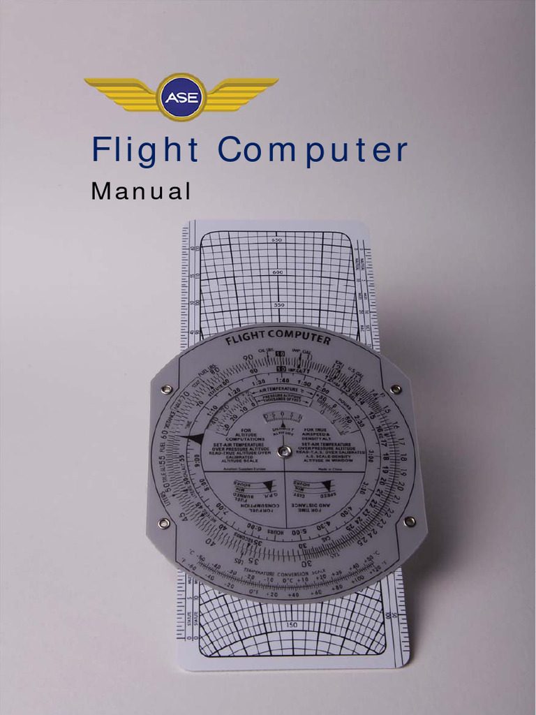 ASE Flight Computer Manual Guide | PDF | Altitude | Airspeed