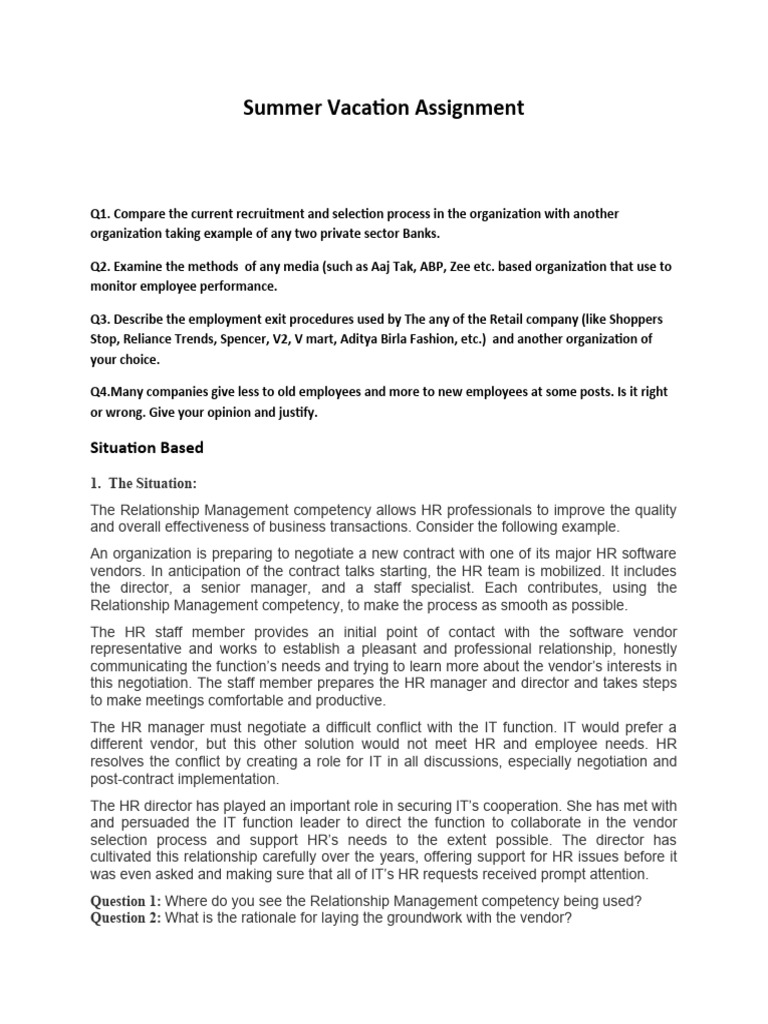 summer-vacation-home-work-pdf-employment-negotiation