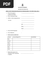 Shivaji University PhD Convocation Application | PDF