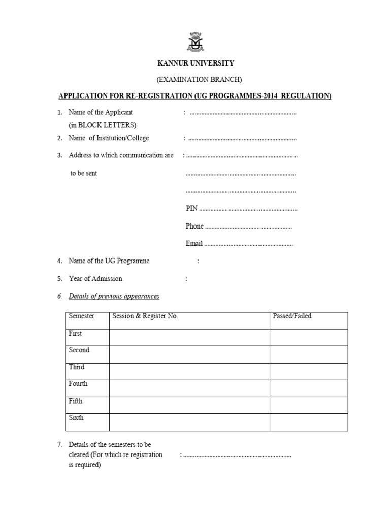 Reregistration Ug 2014 nU5ZgEJ | PDF | Business