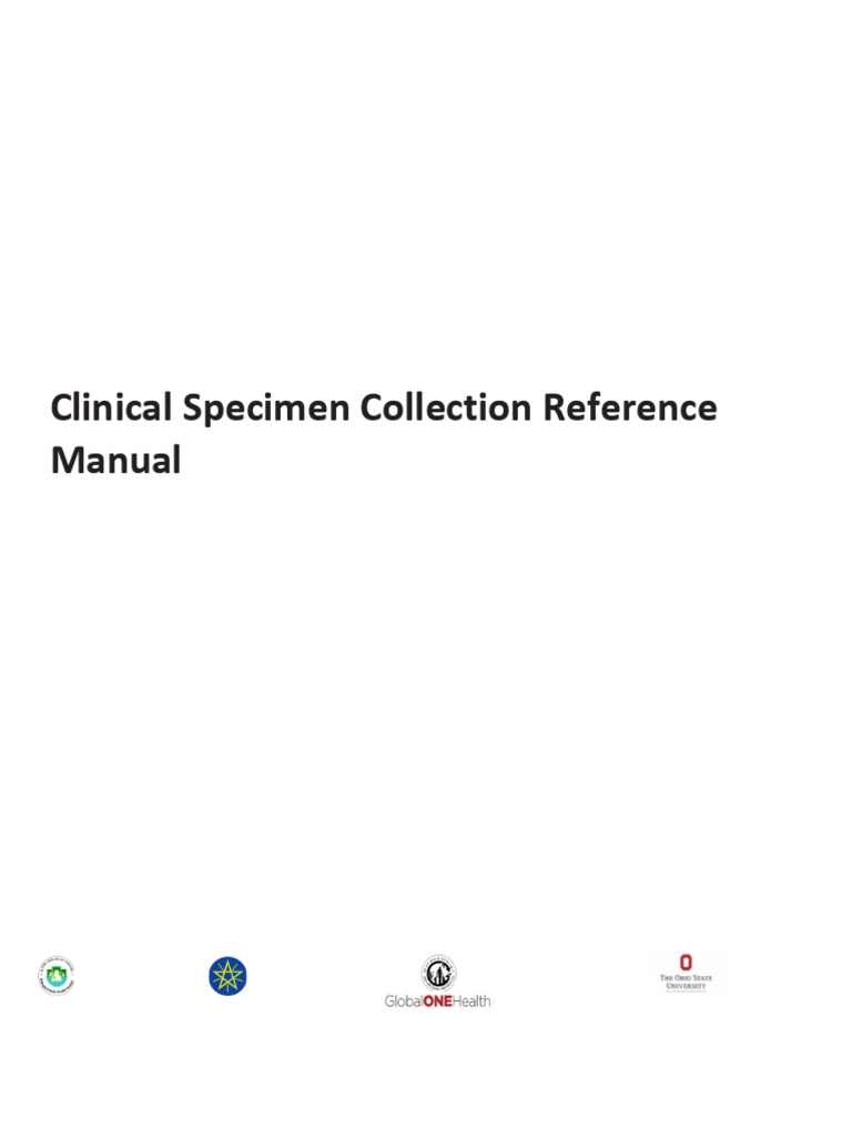 Clinical Specimen Collection Guide | PDF | Hand Washing | Medical ...