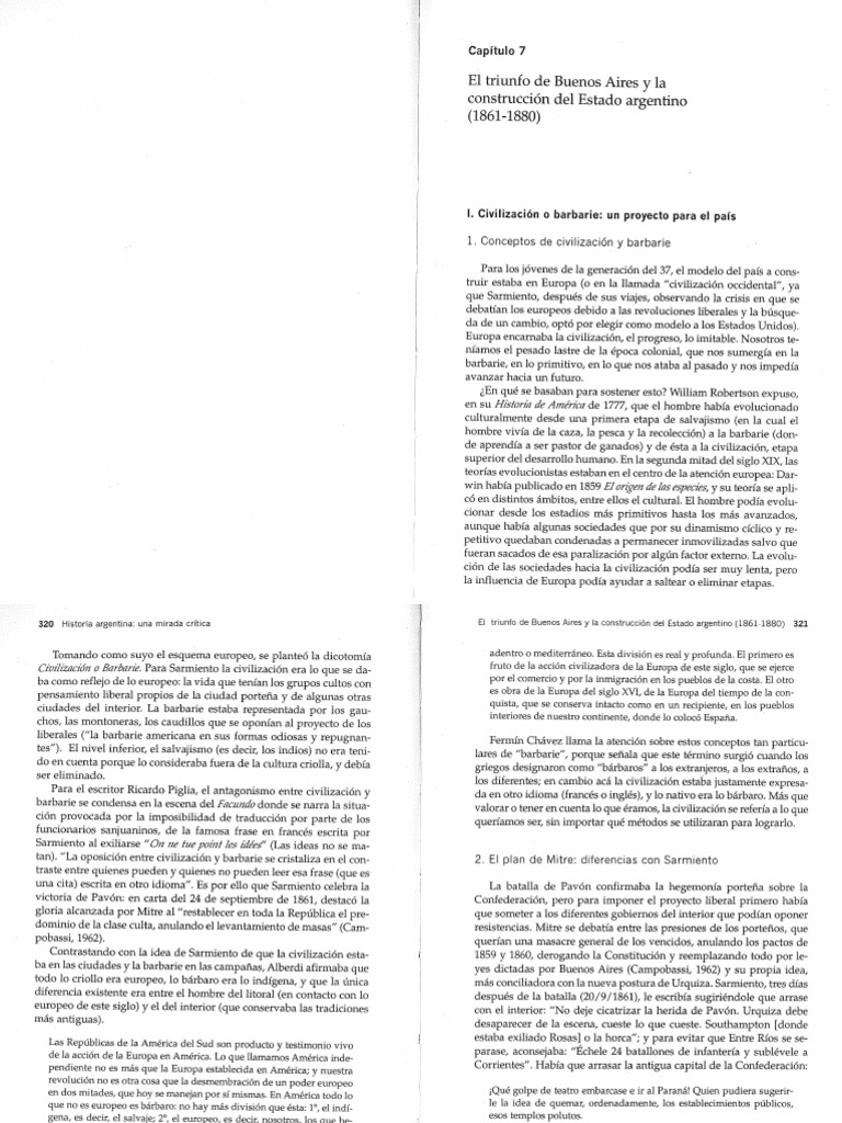 Historia Argentina Una Mirada Critica - Capitulo 07 | PDF