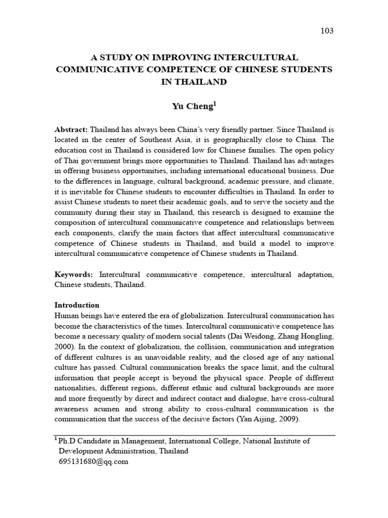 A Study On Improving Intercultural Communicative Competence 3cqszpix83 ...