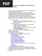 NR 35 Atualizada 2025 | PDF | Tempo | Segurança e saúde ocupacional