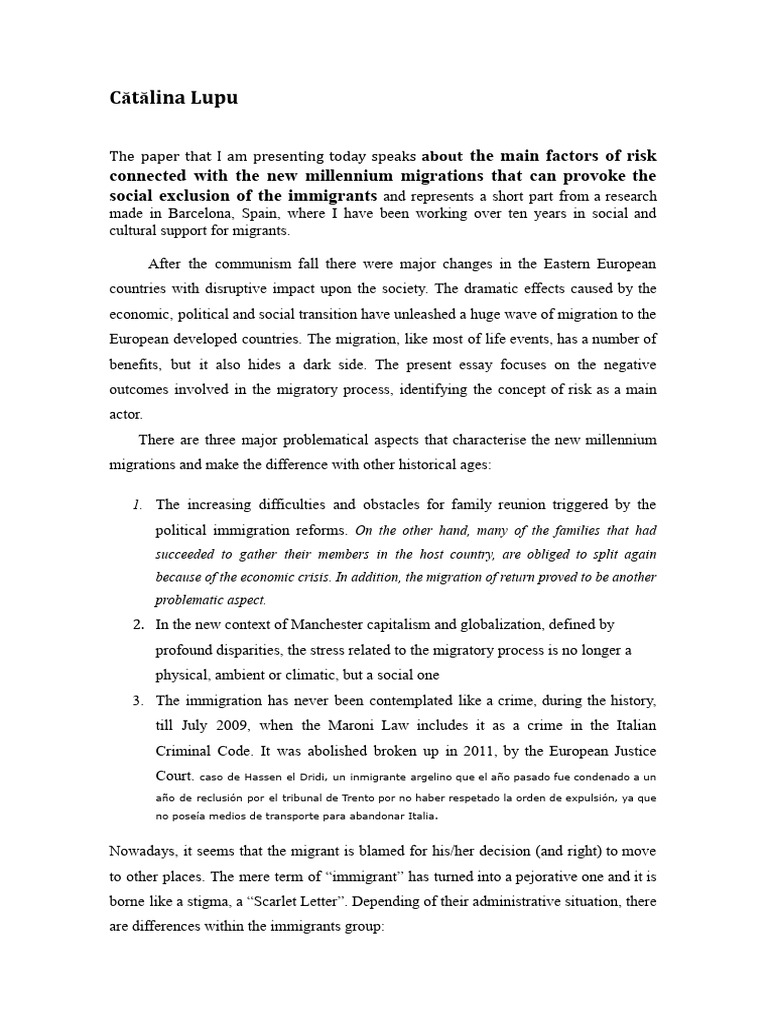 Immigration Mourn Pdf Human Migration Immigration