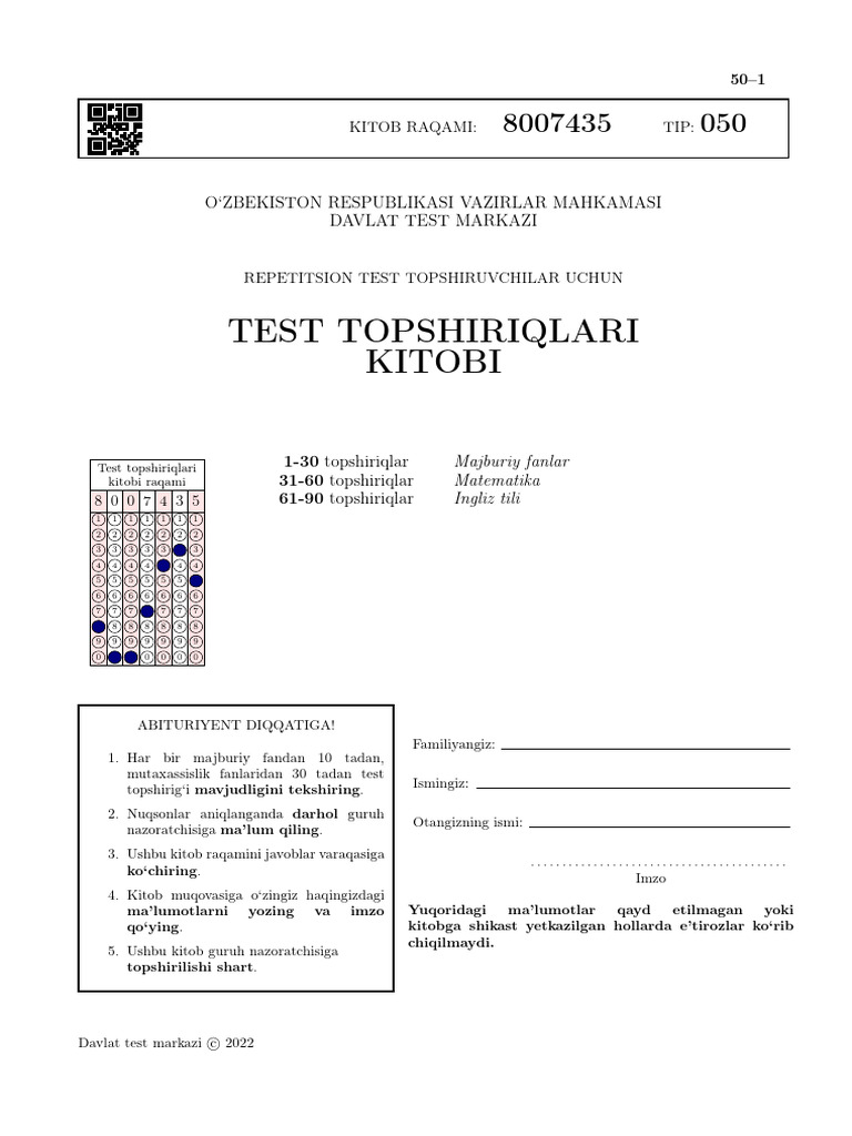6 biologiya test
