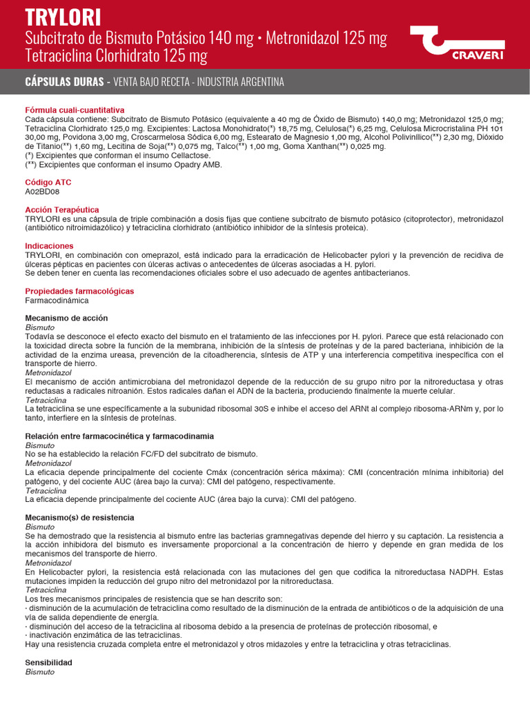 Trylori Prospecto | PDF | Bioquímica | Química