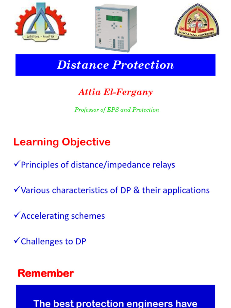 Distance Protection Relay Principles | PDF | Electrical Impedance | Relay