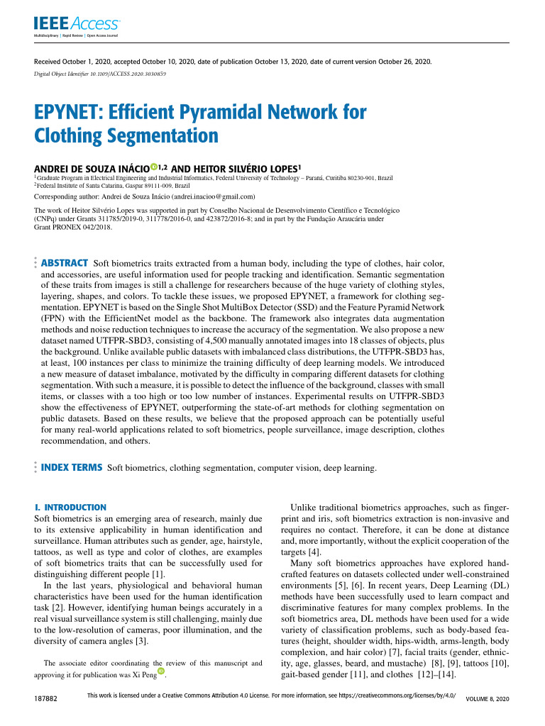 EPYNET Efficient Pyramidal Network For | PDF | Image Segmentation ...