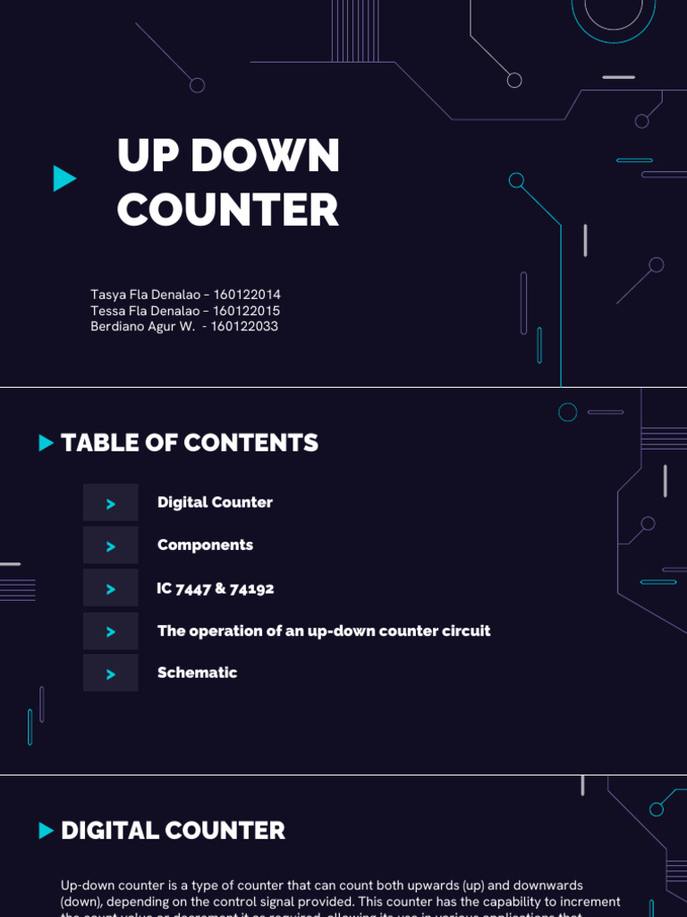 Up Down Counter | PDF | Binary Coded Decimal | Digital Electronics