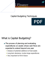 Ch09 PPT Capital Budgeting Techniques