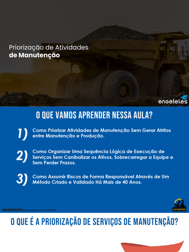 Priorização Eficiente em Manutenção | PDF