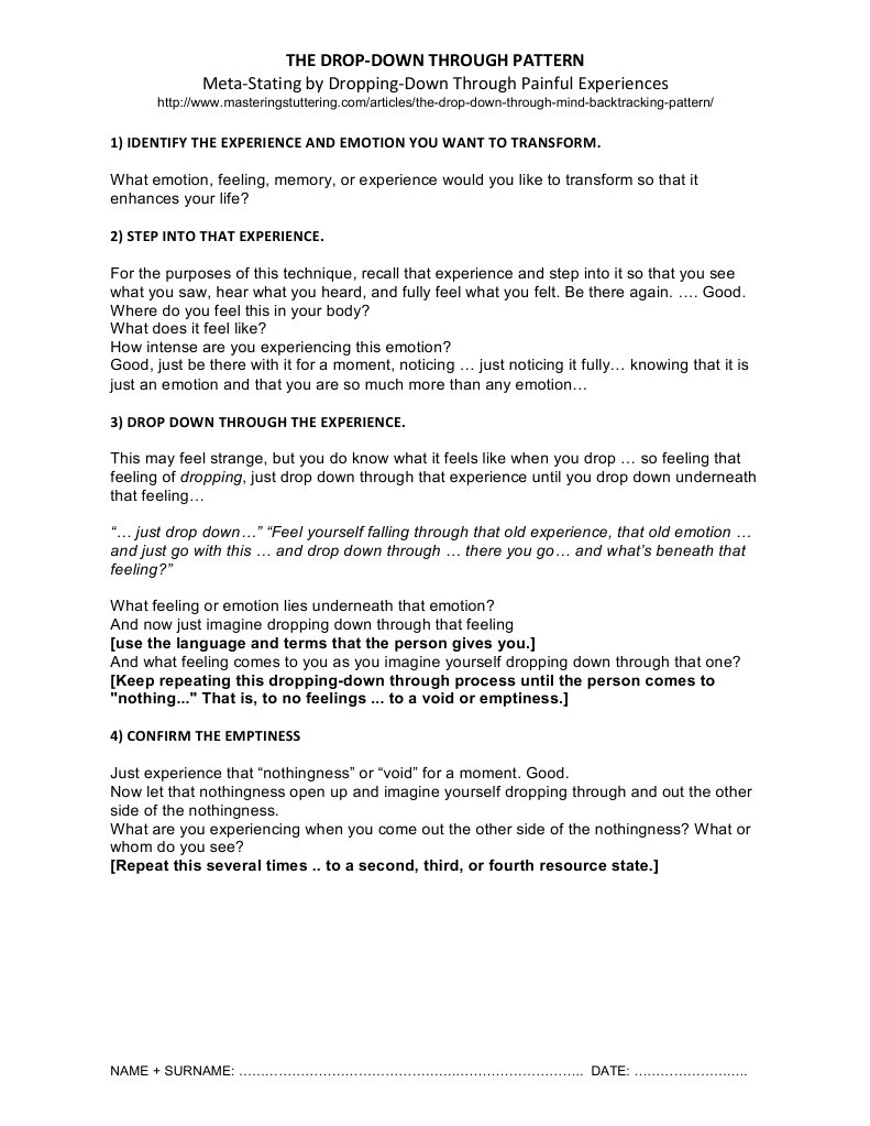 Downward Arrow Technique in CBT | PDF | Feeling | Mental Processes