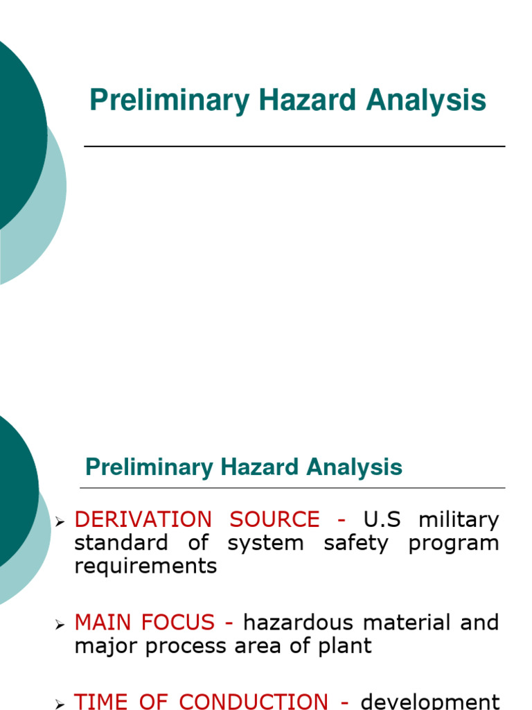 Preliminary Hazard Analysis | PDF | Ammonia | Hazards