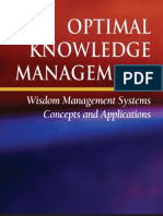 Optimal Knowledge Management - Wisdom Management Systems Concepts and Applications