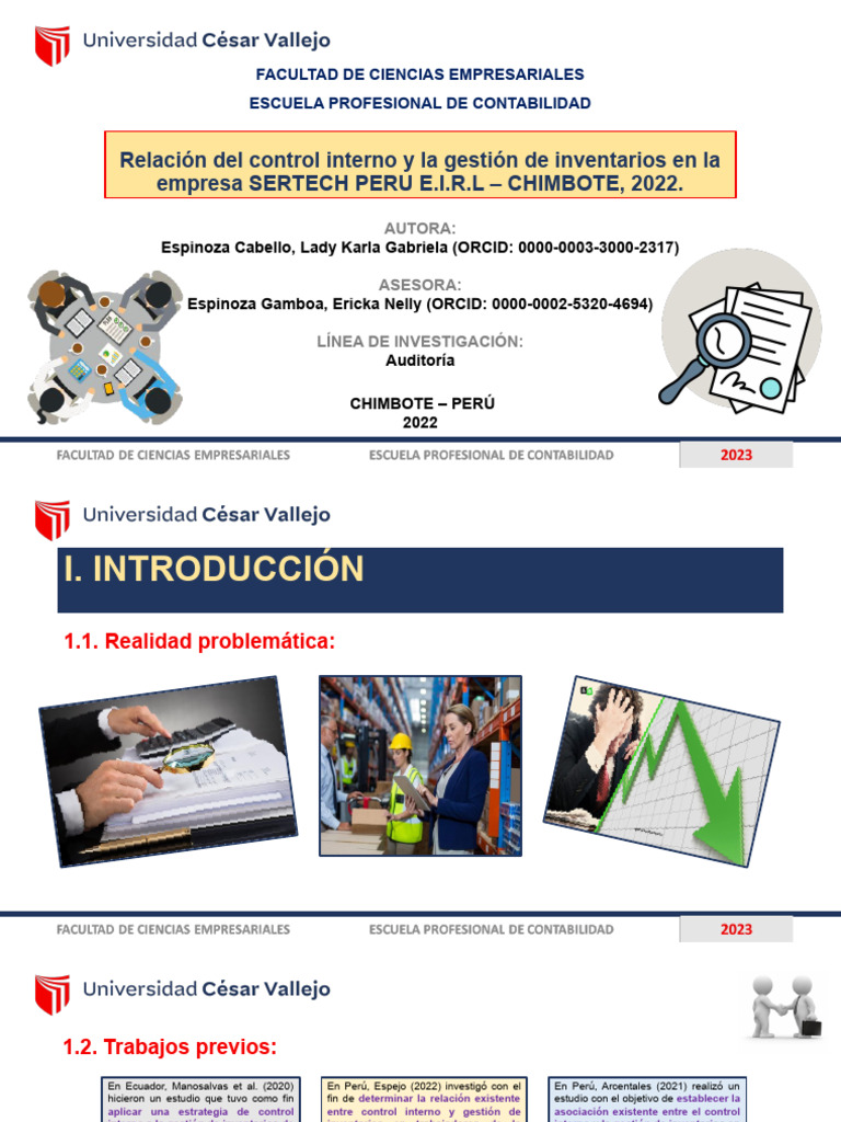 Control Interno y Gestión de Inventarios en SERTECH | PDF | Business ...