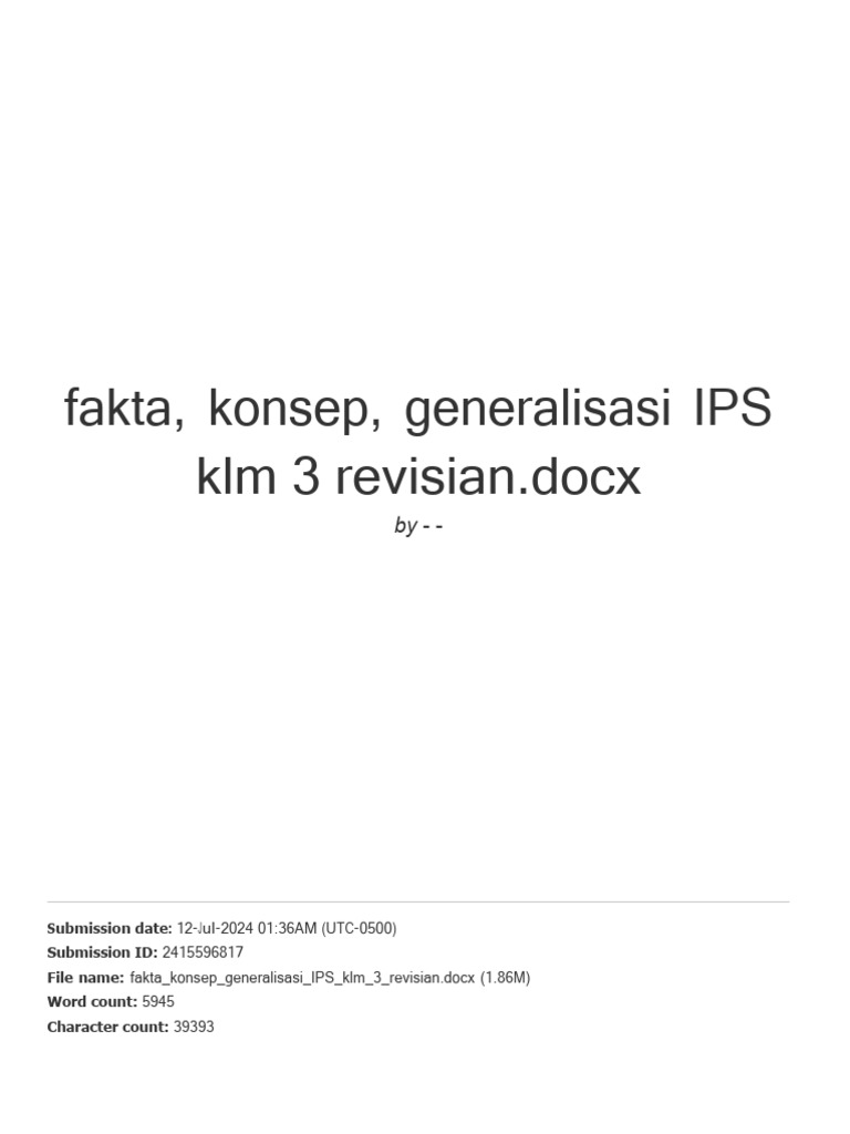 Fakta konsep generalisasi ips gabungan turnitin unit 2 dan 3 1