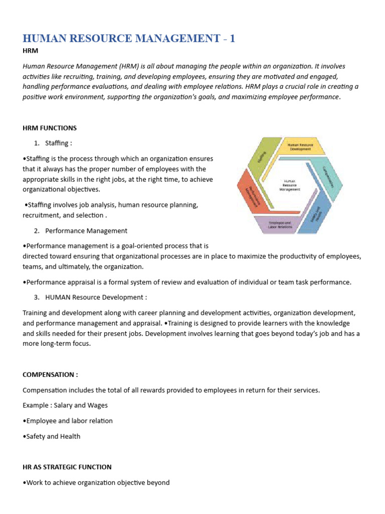 Comprehensive Guide to HR Management | PDF | Cost Of Living | Human ...