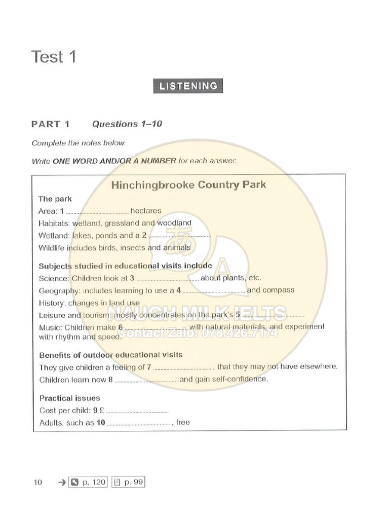 Test 1 Cam 19 Listening Pdf