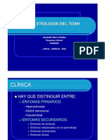 Clinica y Etiologia Del Tdah