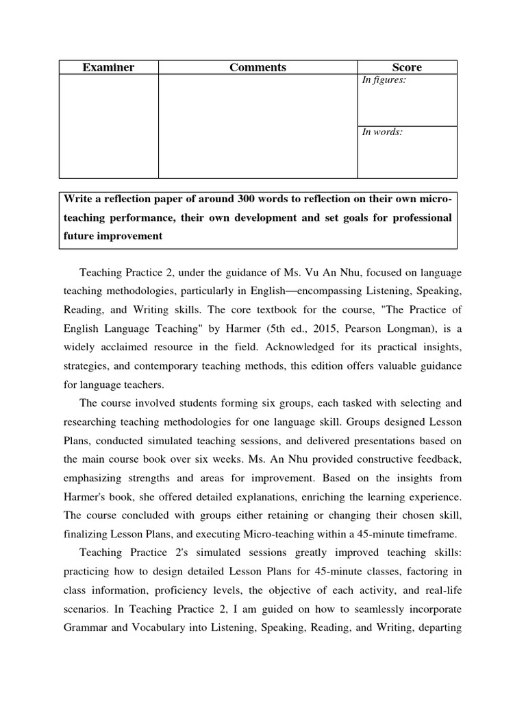 Tp2 - Reflection Paper - LNBC | PDF | Language Education | Methodology