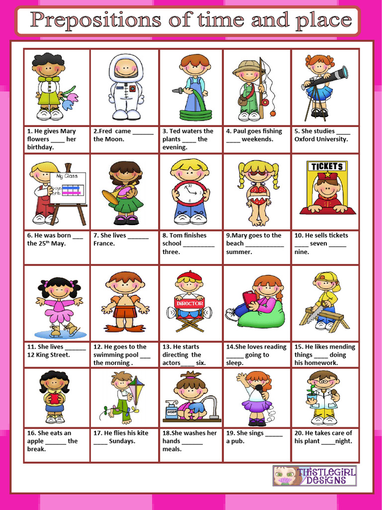 Prepositions in Everyday Sentences | PDF