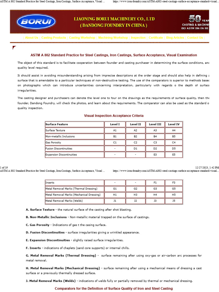 ASTM A802 Surface Quality Standards | PDF | Welding | Construction