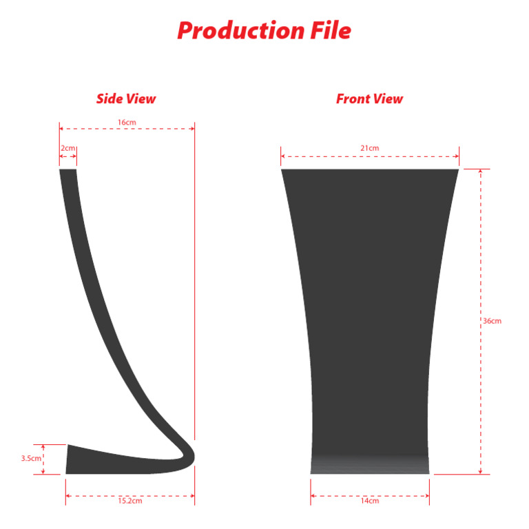 Production File Dimensions Overview | PDF