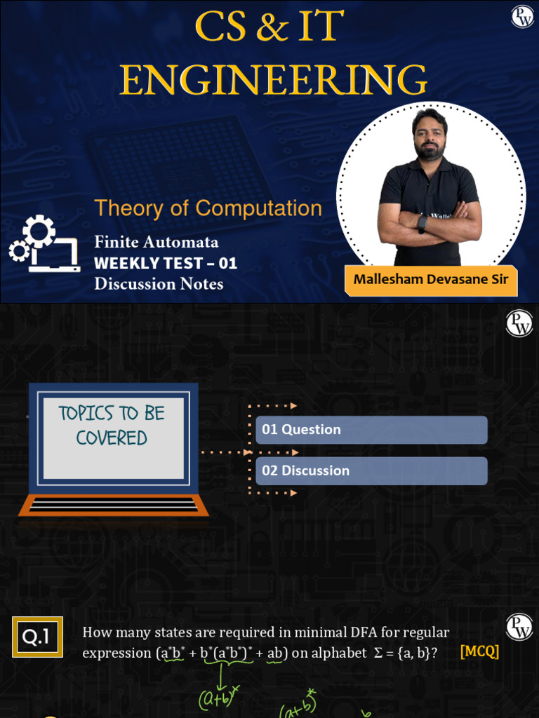 TOC Weekly Test: DFA & Regular Expressions | PDF | Regular Expression ...