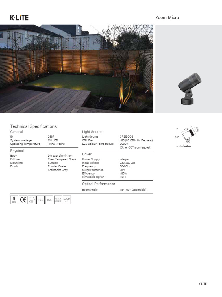 TechnicalDatasheet KL 2587 | PDF | Electrical Engineering | Optics