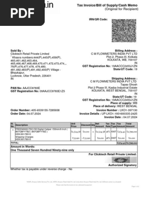 Amazon Invoice