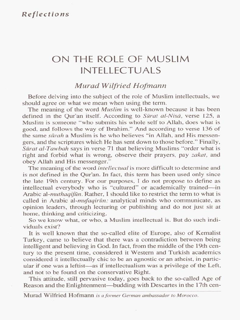 reflections-on-the-role-of-muslim-intellectuals-pdf-quran-islam