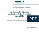 Rapport Annuel Proxinvest Sur Les AG 2011