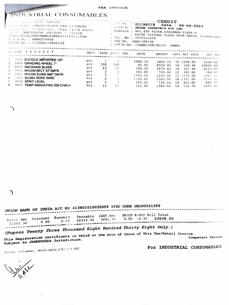 Industrial Consumables 8 | PDF | Taxes | Government Finances