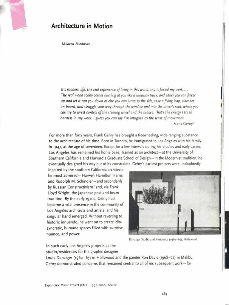 Friedman - Architecture in Motion | PDF