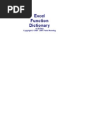 Download Excel Functions Dictionary by amey2225 SN7501461 doc pdf