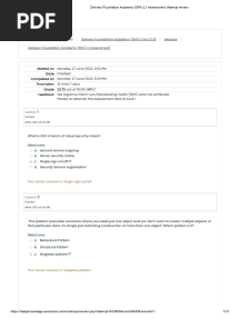 Delivery Foundation Academy (DFA) L1 Assessment - Attempt Review SET 1