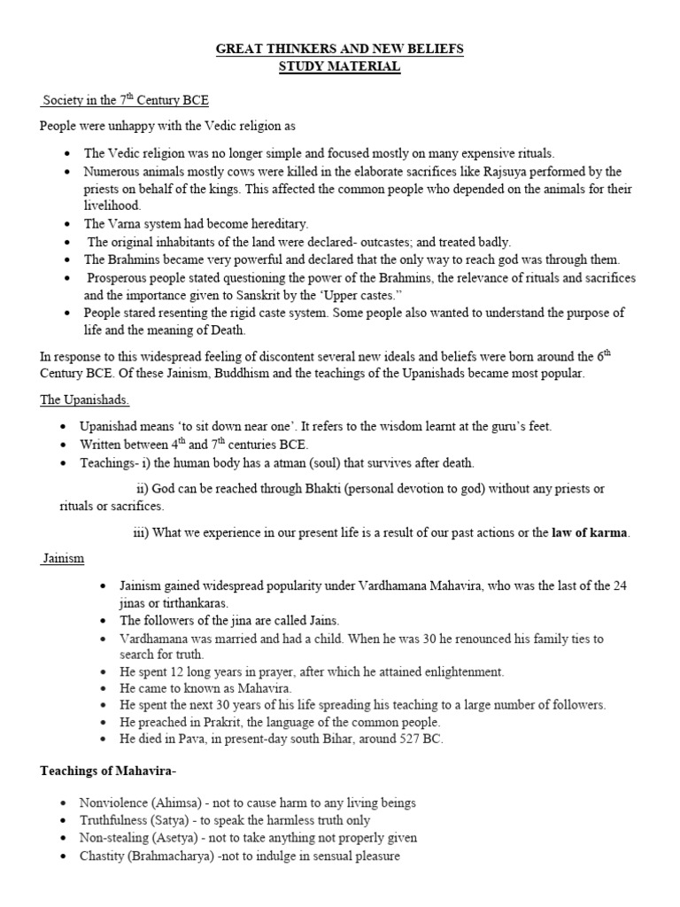 Jainism and Buddhism Overview | PDF | Noble Eightfold Path ...