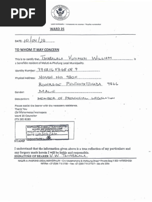 Proof of Residence 1