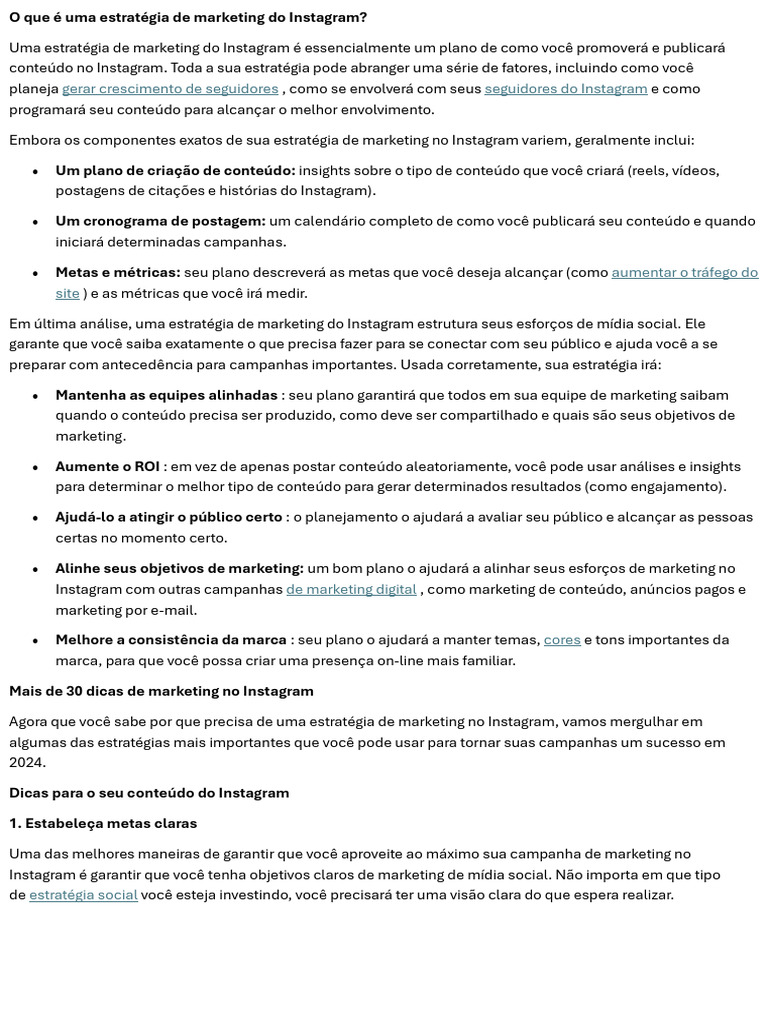 Estratégia de Marketing no Instagram | PDF | Marketing | Hashtag
