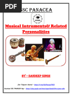 Indian Musicians and Their Instruments | PDF