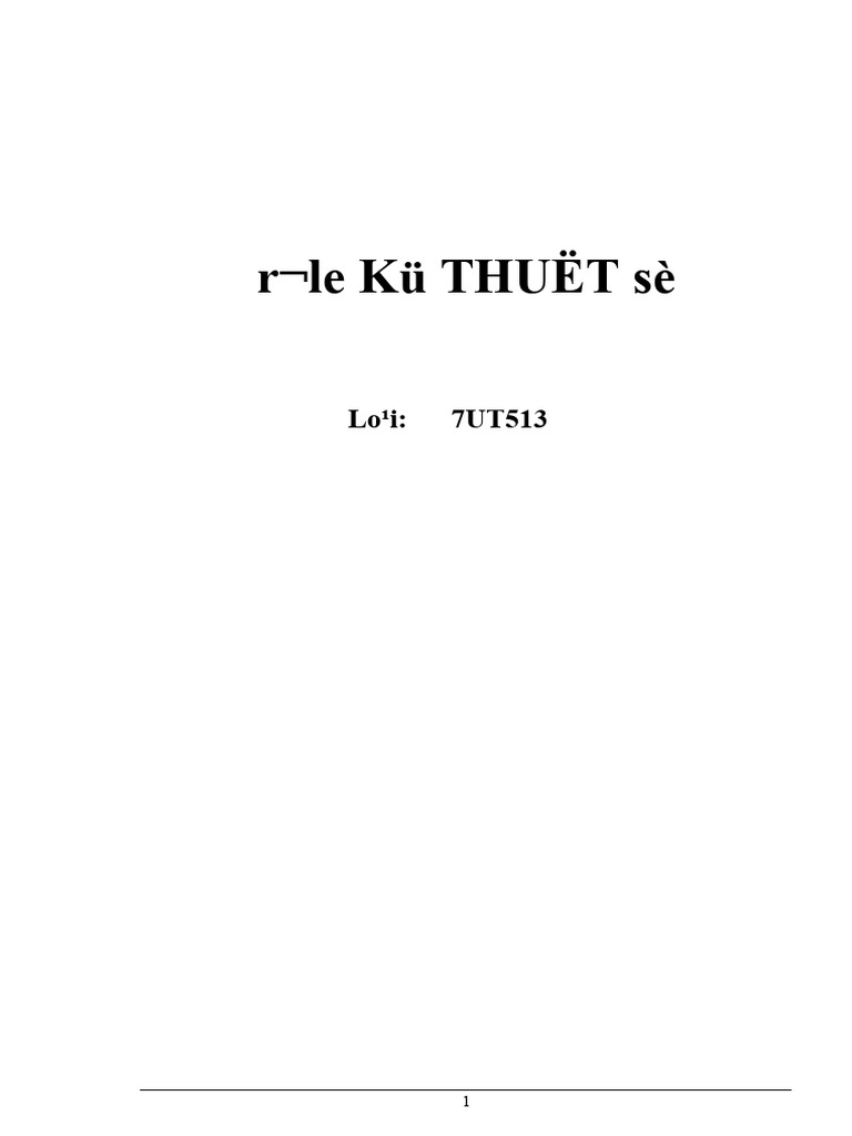 Tai Lieu Role 7ut51 V3.0 | PDF