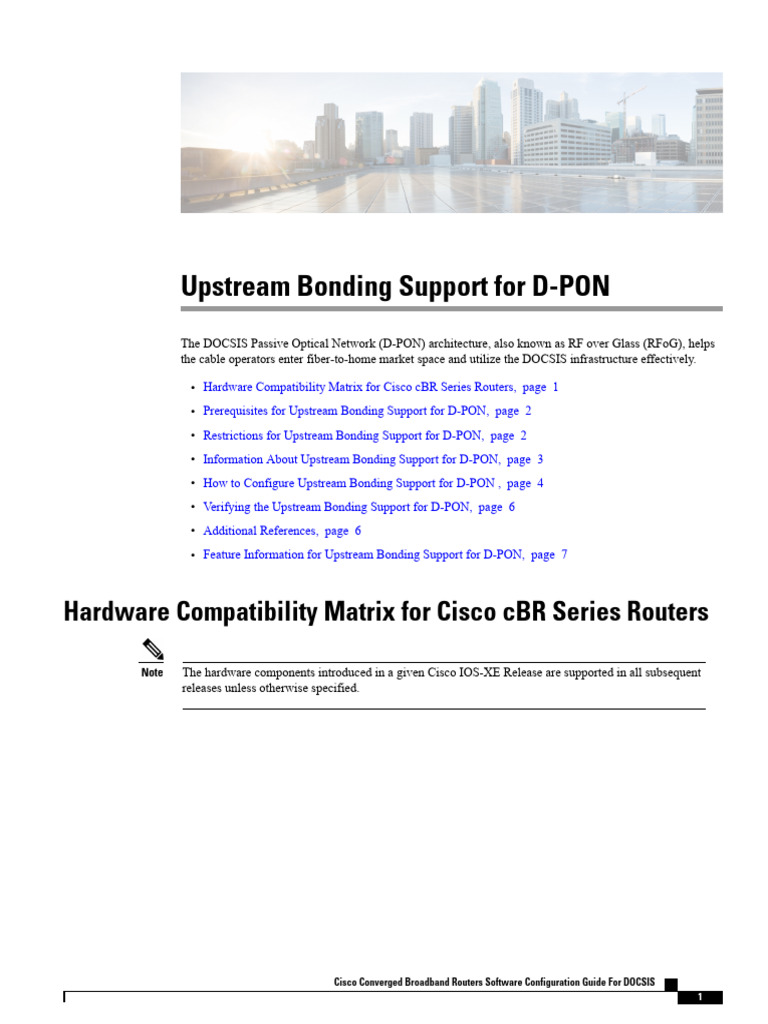 CBR Upstream Bonding Support For Dpon | PDF | Electronics | Computer ...