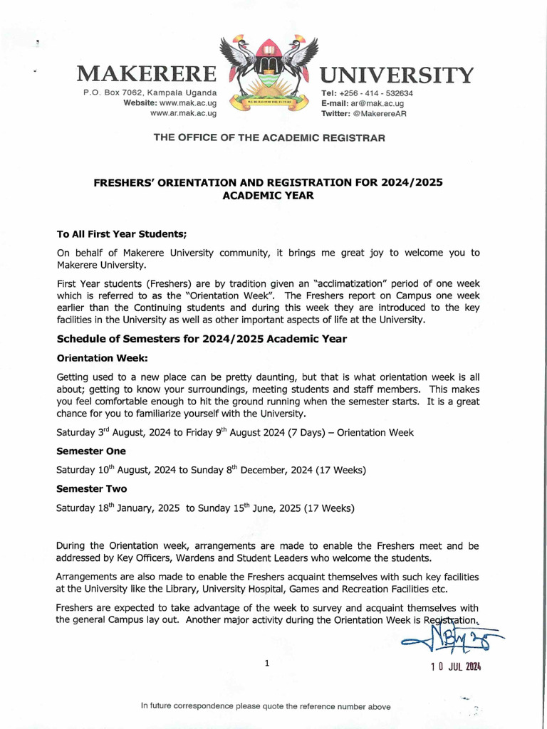 Freshers Orientation And Registration 2024 2025 Download Free Pdf