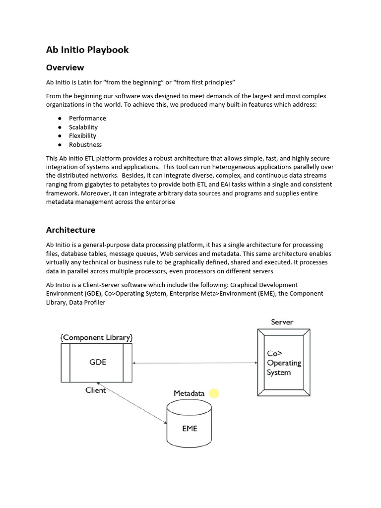 Ab Initio ETL Platform Overview | PDF | Parameter (Computer Programming ...