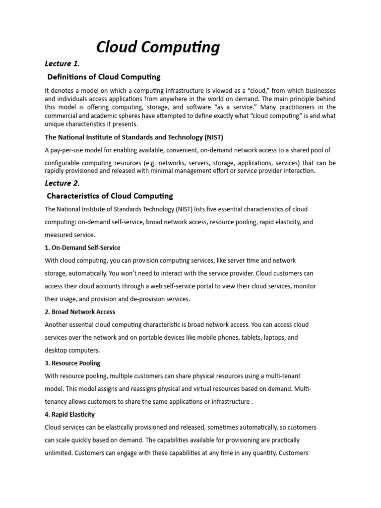 Cloud computing easy notes pdf cloud computing virtual machine